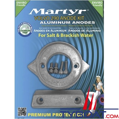 Martyr - Kit anodes alu compatible Volvo Penta 290