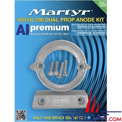 Martyr - Kit anodes alu compatible Volvo Penta 290 Dual Prop