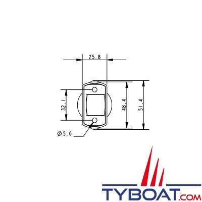 Allen - A4898S - Prolongateur safran - Poignée en aluminium - Optimist / Cadet - 609 mm