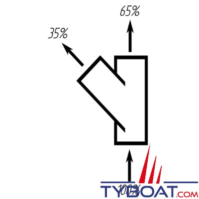 Autoterm - Connecteur en Y - 45° - Ø 90 / 90 / 90 mm