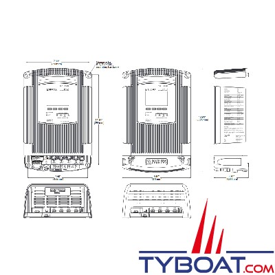 Blue Sea Systems - Chargeur de batterie P12 - 12 Volts d.c 40 Ampères 3 sorties