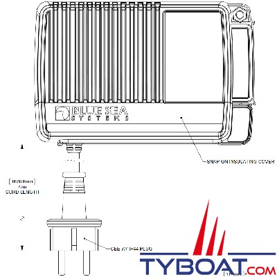 Blue Sea Systems - Chargeur de batterylink - 12 Volts d.c 10 Ampères-euro - 7604