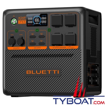 Bluetti - Station d'énergie Lithium AC240P - 2400W /1843 Wh - IP65