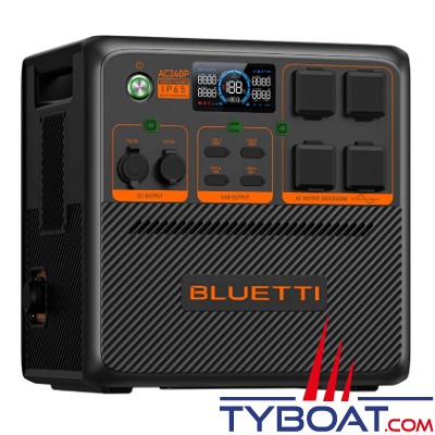 Bluetti - Station d'énergie Lithium AC240P - 2400W /1843 Wh - IP65