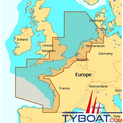 carte format europe C MAP   Carte 4D Wide (Europe) format SD micro SD   EW D227 North 