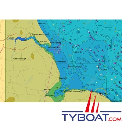 C-MAP - Carte Local Max format SD micro SD - EW-M037 United Kingdom Bridlington Bay to Cromer