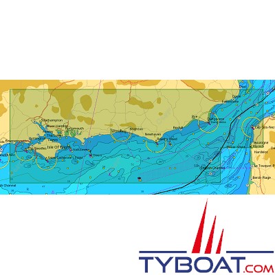 C-MAP - Carte Local Max format SD micro SD - EW-M051 United Kingdom Lymington to Dover