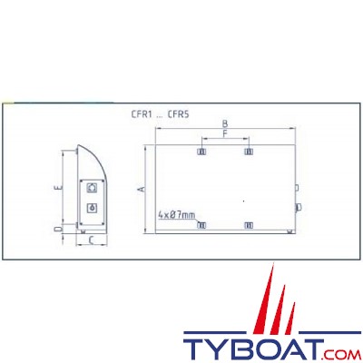 Enag - Radiateur Electrique Marine - Rael 220-2000 TH - 230 Volts Courant Alternatif - 2000 Watts