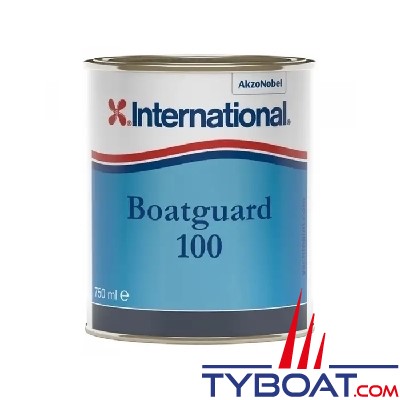 International - Antifouling semi-érodable Boatguard 100 - Blanc/gris - 0,75 Litre