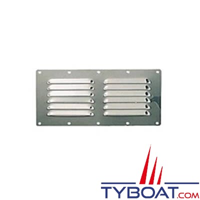 Grille de ventilation inox 316 dimensions 115 x 230mm - 5 unités