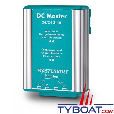 Mastervolt - DC Master avec isolation galvanique 24V/24V - 4A/3A - IP53