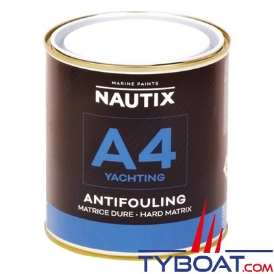 Nautix - Antifouling matrice dure A4 YACHTING Blanc gris - 0,75 litre