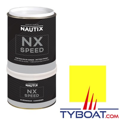 Nautix - Peinture NX Speed Finition sous-marine spéciale glisse - jaune fluo - 0.75 litre