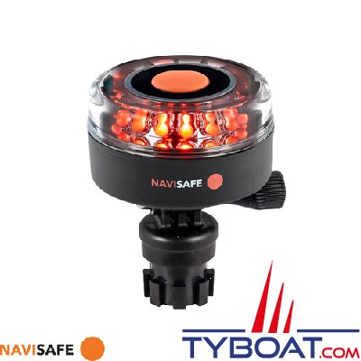 Navisafe - NS045 - Navilight 360° All Red - 2NM - avec base Navimount