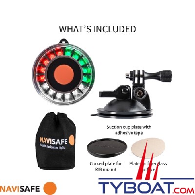 Navisafe - NS341 - Navilight Tricolor 2NM - base ventouse