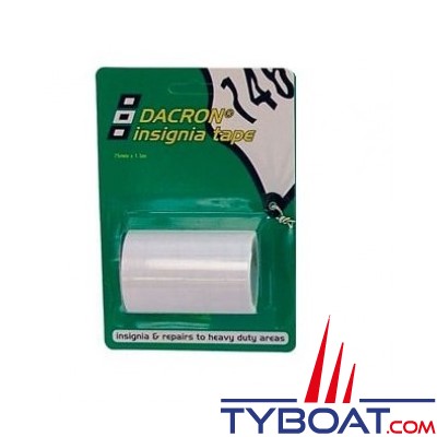 PSP Marine Tapes - Dacron Insigna autocollant réparation voile 0.75x1.50m -  blanc PSP MARINE TAPES 22000117 