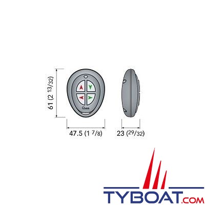 Quick - Emetteur de poche RRC P04+ - 869 MHz - 4 canaux - FRRRCP04P000A00