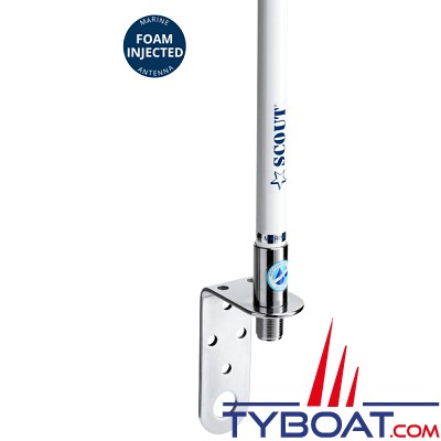 Scout - Antenne VHF pour voilier KM-3 - Fouet fibre de verre - 1 mètre - 3  db - Connecteur N SCOUT 65000789 