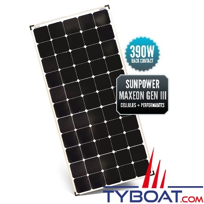 Seatronic - Panneau rigide - Sunpower Maxeon GEN III Back Contact - 390 watts - 1690*1046*40 mm 