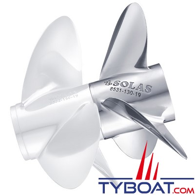 Solas - Hélice inox  Duo Prop VOLVO DP - Type C3 - 13,3x17 (Arrière 3 pâles)