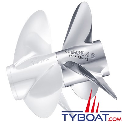 Solas - Hélice inox  Duo Prop VOLVO DP - Type C4 - 13,9x19 (Arrière 3 pâles)