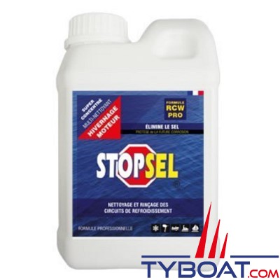 StopSel - Liquide de nettoyage et de rinçage des circuits de refroidissement STOPSEL CRW Hivernage - 1 litre