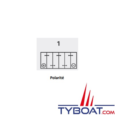 Tredan - Batterie marine mixte démarrage / servitude -  12V 110A.h C20 800AEN