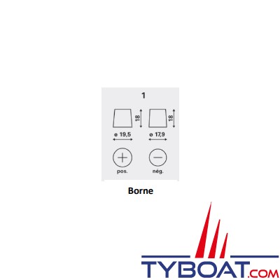 Tredan - Batterie marine mixte démarrage / servitude -  12V 140A.h C20 800AEN