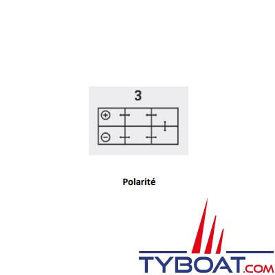 Tredan - Batterie marine mixte démarrage / servitude -  12V 140A.h C20 800AEN