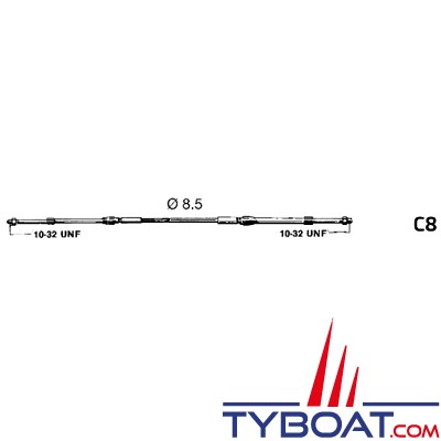 Ultraflex- Câble C8 type 33C