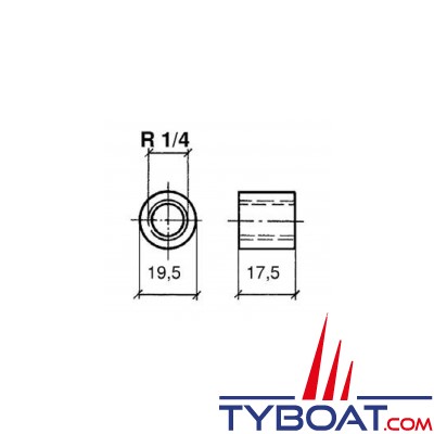 VDO - N03-320-266 - Raccord à souder pour capteur pyromètre - Filetage R1/4