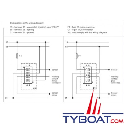 Veratron - Indicateur de pression d'huile - Viewline - VDO A2C59514136 - 25 bars -12/24V 