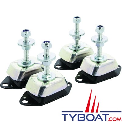 Vetus - Electric Motor Mount type X65, set of 4 flexible 65 shore, M12