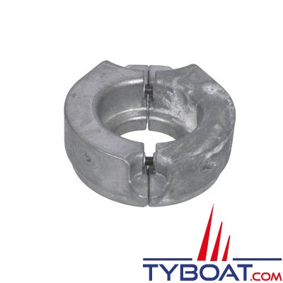 Anode collerette 2 pièces pour Volvo embase saildrive MS25S (130S-150S) - zinc