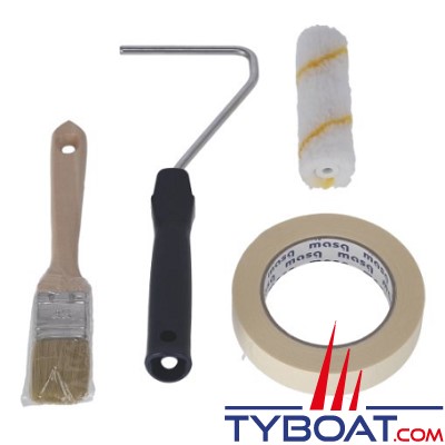 Kit pour application antifouling - Bac / Rouleau / Pinceau / ruban de masquage